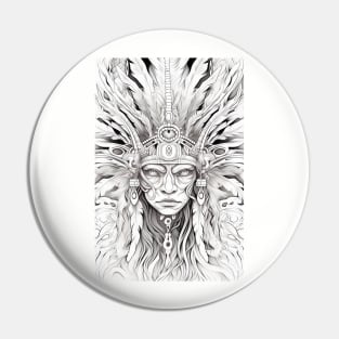 Warrior's Gaze - Native American Warrior Tribute Pin