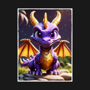 Fantasy Purple Dragon T-Shirt