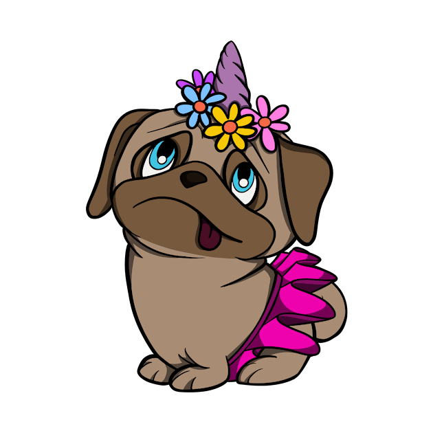 Unicorn Pug by MumsMerch