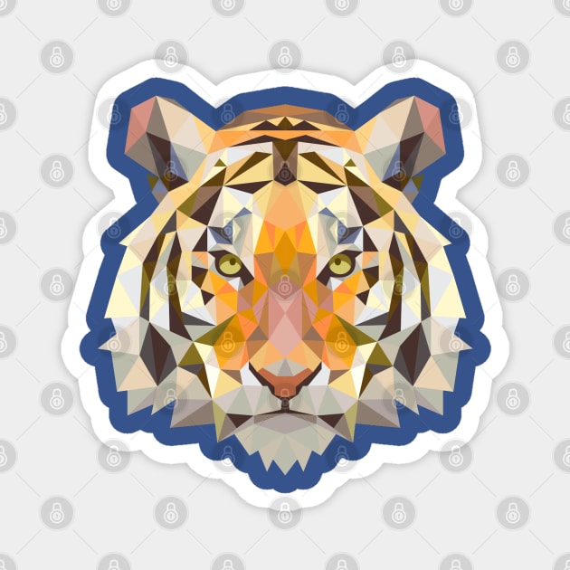 Tiger face Magnet by Mako Design 