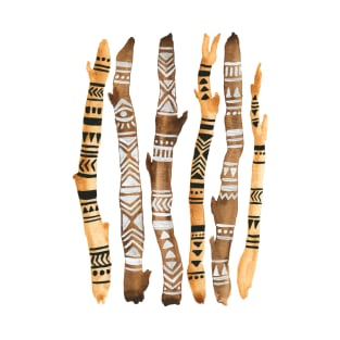 Tribal Painted Sticks T-Shirt