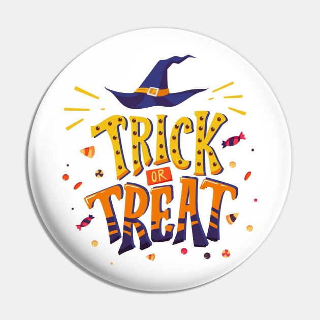 Trick Or Treat Pin by Mako Design 