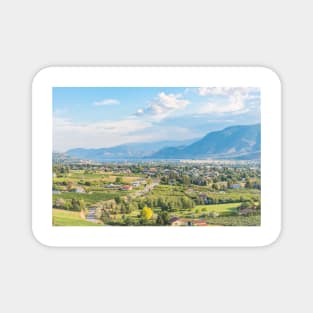 Panoramic Scenic View of Penticton, British Columbia, Canada Magnet