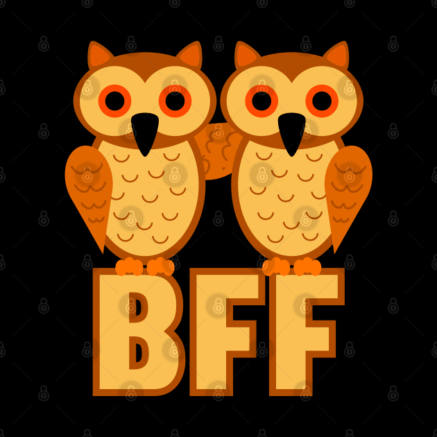 BFF - Best friends forever - Design with cute owls by Bohnenkern