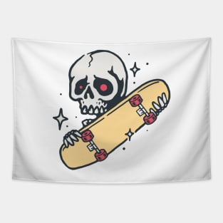 Skull Love Skateboard Tapestry