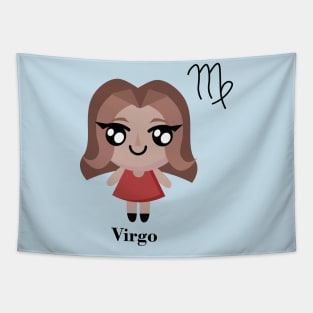 Virgo Cute Zodiac Sign Tapestry