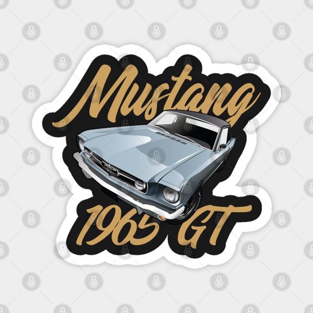 Mustang GT 1965 Magnet by El-bullit