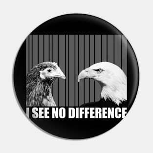 I See No Difference T Shirt for Animal Lovers Pin