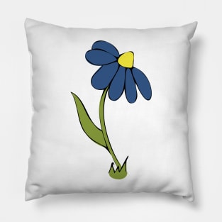 Daisy Whimsical Cartoon Illustration Happy Colours Pillow