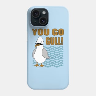 Funny Mustache Seagull You Go Gull Phone Case