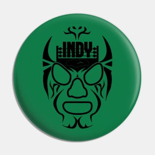 Indy Lucha (black mask) Pin