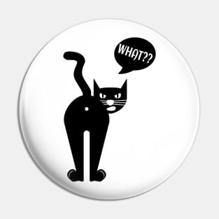 Funny Angry cat Pin