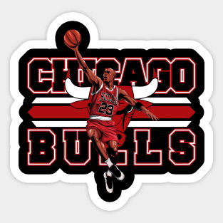 Michael Jordan #23 Bulls Jersey  Sticker for Sale by Lumared