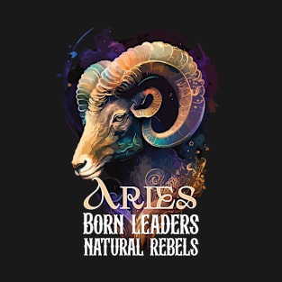 Aries Zodiac Sign Born to be Wild T-Shirt