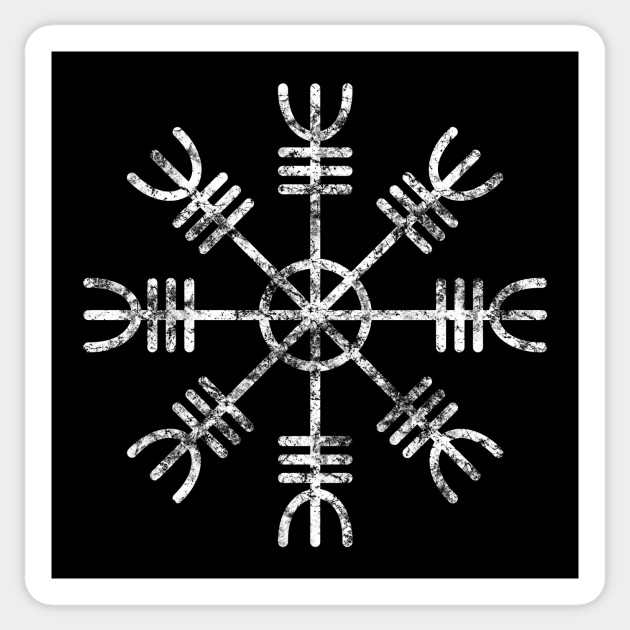 Aegishjalmur Helm Of Awe Icelandic Stave T Shirt Helm Of Awe Sticker Teepublic