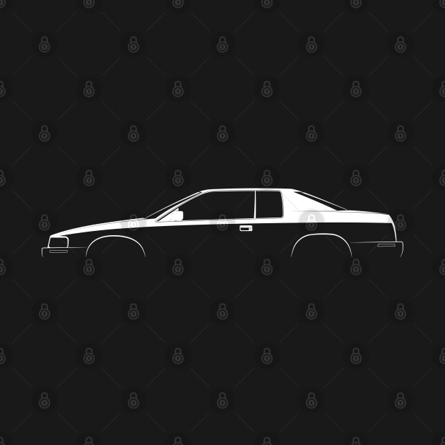 Cadillac Eldorado (2001) Silhouette by Car-Silhouettes