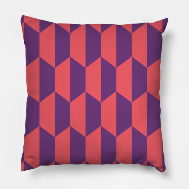 Geometric Seamless Pattern - Hexagon 020#002 Pillow by jeeneecraftz