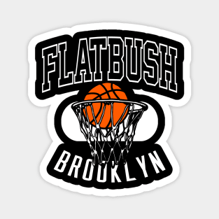 Flatbush Brooklyn Retro Basketball Magnet