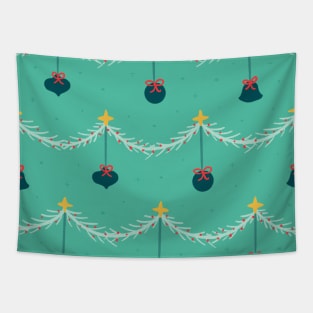 Holiday Ornament Garland Pattern Tapestry