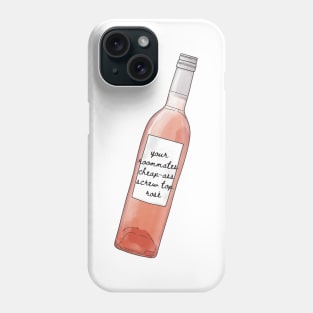 Your roommates cheap-ass screw top rose - inspired by Taylor Swift - Midnights - Maroon Phone Case