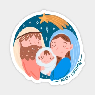 Nativity Hand Drawn Magnet