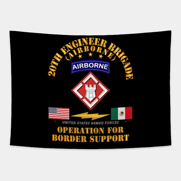 Faithful Patriot -  20th Engineer Bde - Border Support Tapestry by twix123844