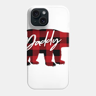 Daddy Bear. Buffalo plaid Phone Case