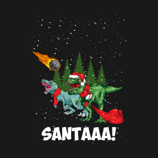 santaa dinasaur T-Shirt