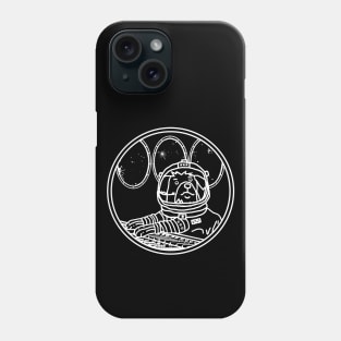 Space Dog Astronaut in Sci Fi Spaceship Phone Case