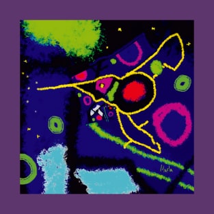 Cosmic Bee - Abstract Art T-Shirt