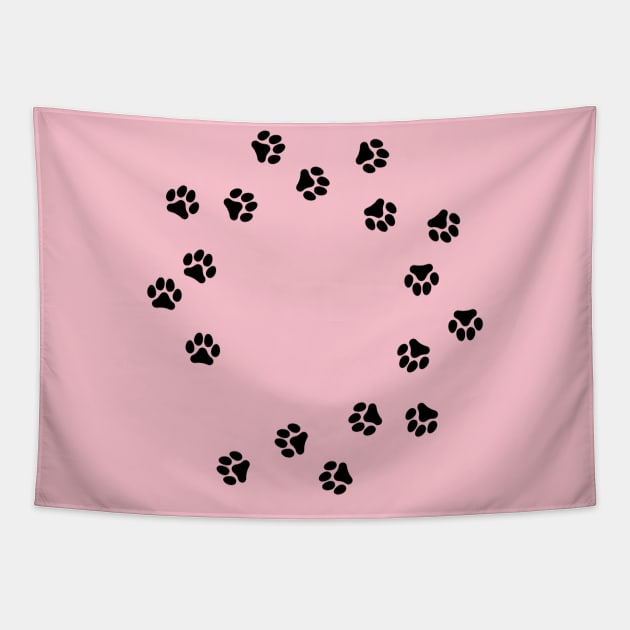 dog paws Tapestry by CreativeWorld96