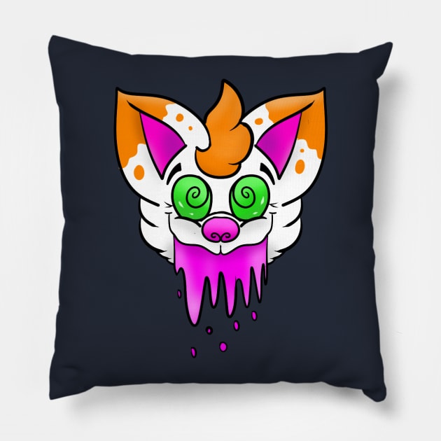 Spoofy | Pink Slobber Pillow by HallowfoxProductions