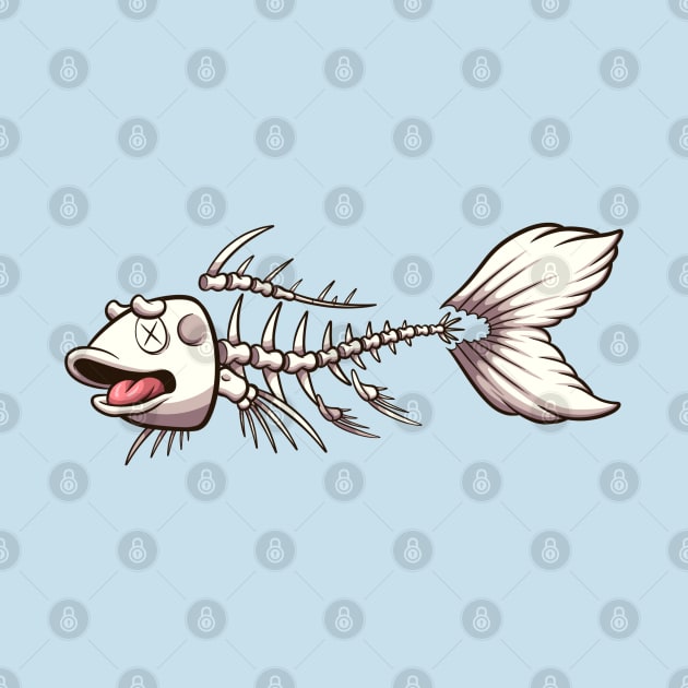 Koi Karp Fish Skeleton by TheMaskedTooner