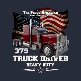 Proud American truck Driver T-Shirt