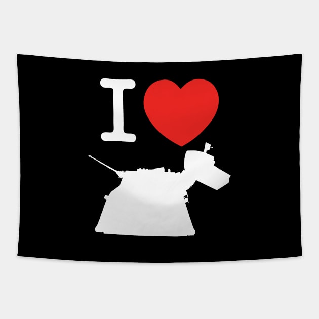 I ♥︎ K-9 (white-out) Tapestry by andrew_kelly_uk@yahoo.co.uk