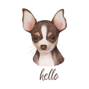 Chihuahua dog saying hello T-Shirt