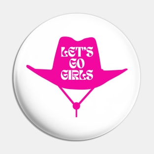 Let’s Go Girls Pink Cowgirl Hat Pin