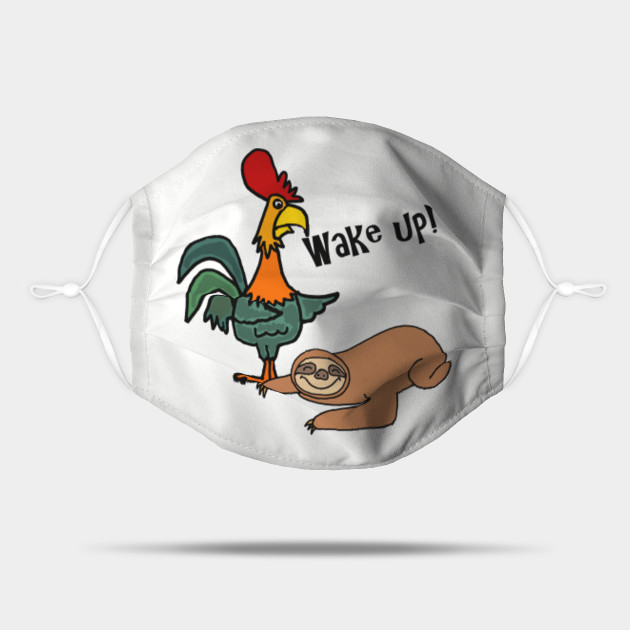 Funny Rooster Waking Up Sloth Cartoon Rooster Mask Teepublic A funny wake up call (i.redd.it). teepublic