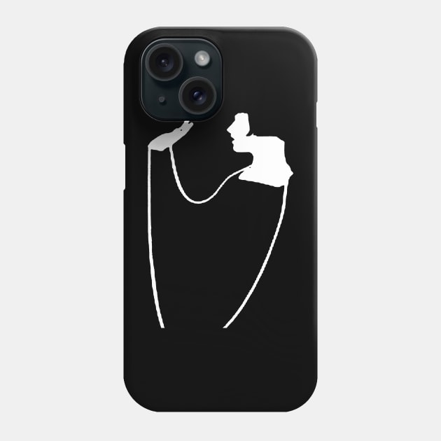 Roaring Twenties Rope Necklace Art Deco Flapper Silhouette Phone Case by taiche