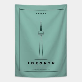 Toronto Minimal Poster Tapestry