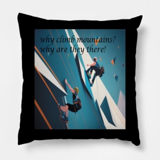 Triangular Ascension (mountain climbing) Pillow