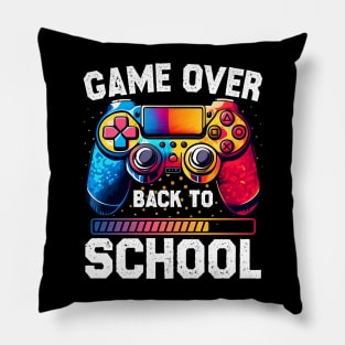 Game Over Back To School Pillow