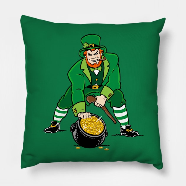 St. Patrick's Leprechaun Patriots Logo Pillow by FRGStudios2020