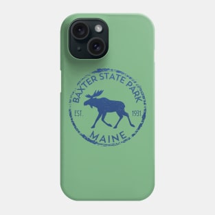 Baxter State Park Maine ME Moose Lovers Hiking Souvenirs Phone Case