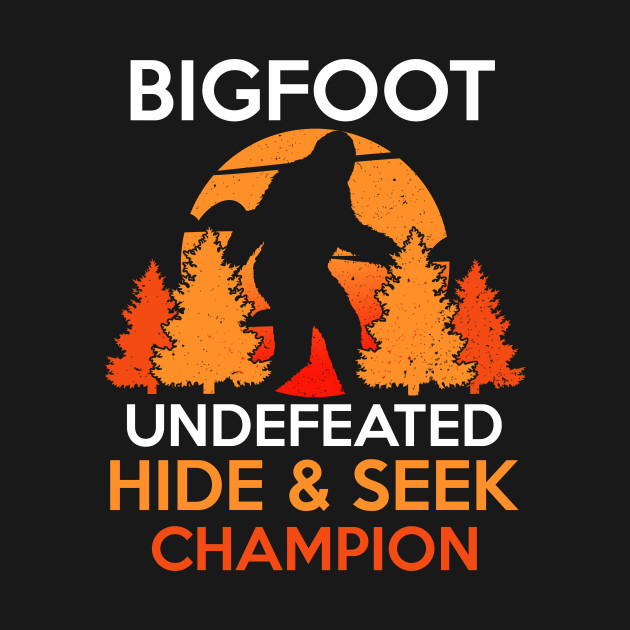 sasquatch hide and seek champion t shirt