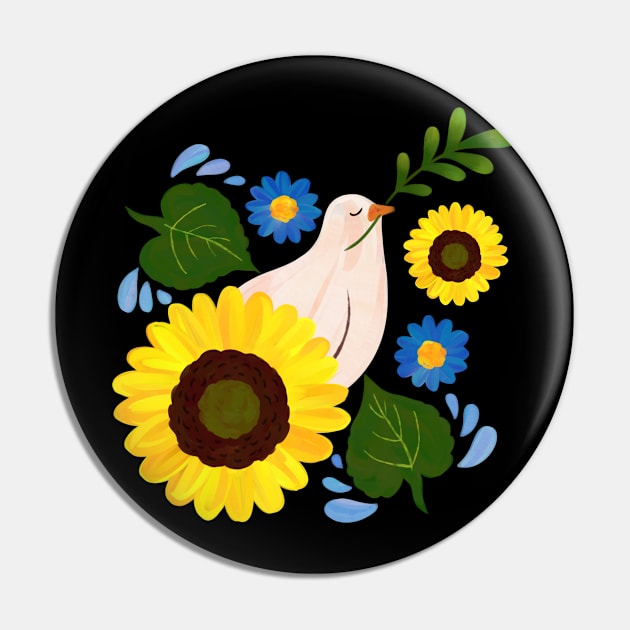 Peace for Ukraine Pin by Myartstor 