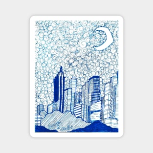 Another Starry Night In Atlanta. Magnet