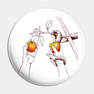 Adam and Eve Apples Pin