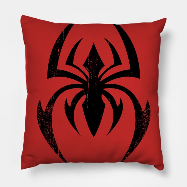 Crimson Arachnid Pillow by nickbeta