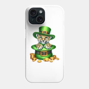 Leopard Hat for Patrick's Day Phone Case